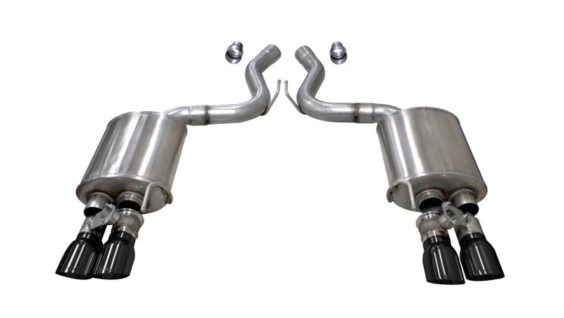 Corsa 21002BLK Axle-Back 3.0" Dual Rear Twin 4.0"Mustang 5.0 18-22