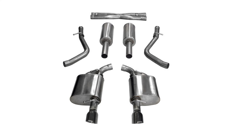Corsa 21004BLK Cat-Back 2.75" Dual Rear Single 4.5" 300C 5.7 17-20