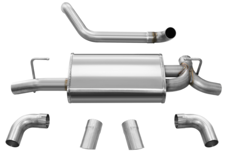 Corsa 21013 Axle-Back 2.5" Dual Rear Turn Downs 2.5" Wrangler 3.6