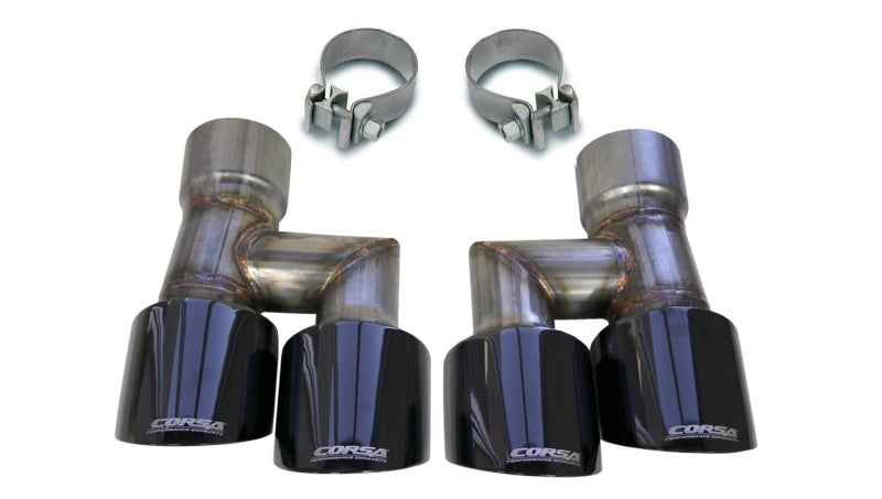 Corsa 21038BLK Tip Kit Twin 4.0"