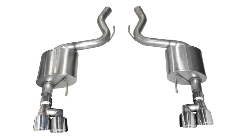 Corsa 21039 Axle-Back 3.0" Dual Rear Twin 4.0" Mustang 5.0 18-22