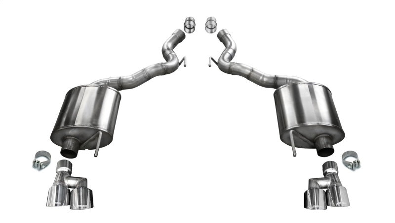 Corsa 21050 Axle-Back 3.0" Dual Rear Twin 4.0" Mustang 5.0 18-22