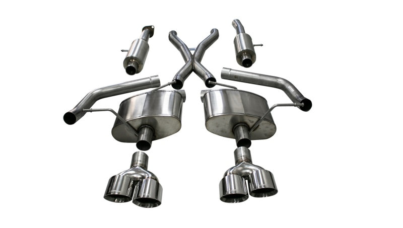 Corsa 21051 Cat-Back 2.75" Dual Rear Twin 4.5" Cherokee 6.2 18-21