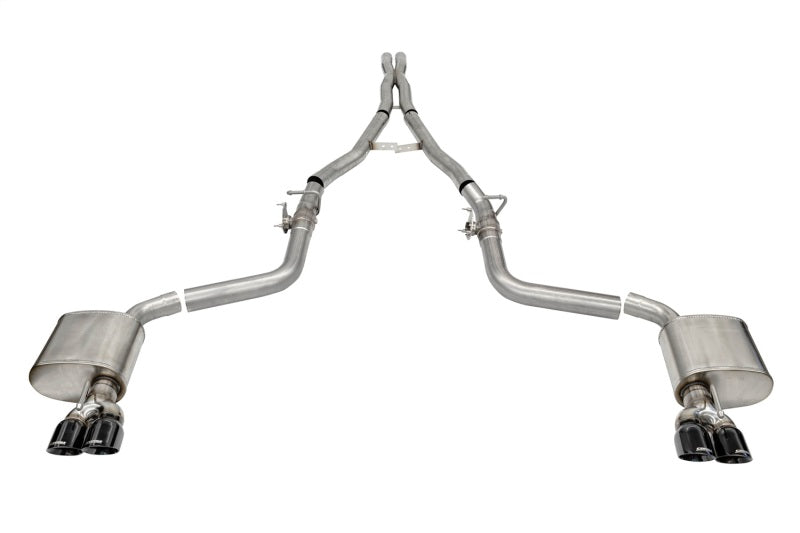 Corsa 21070BLK Cat-Back 2.75 Dual Rear Twin 3.5" Challenger SRT 18-23