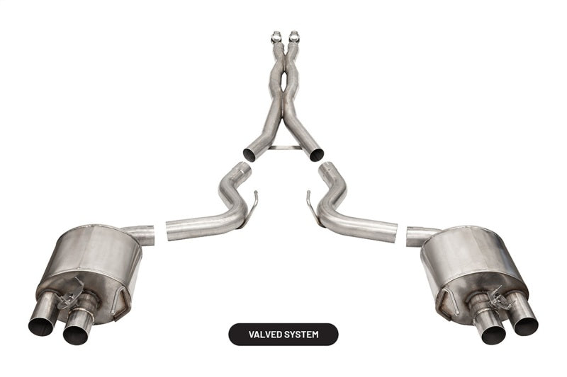 Corsa 21096 Cat-Back 3.0" Dual Rear None Mustang 5.2 15-20