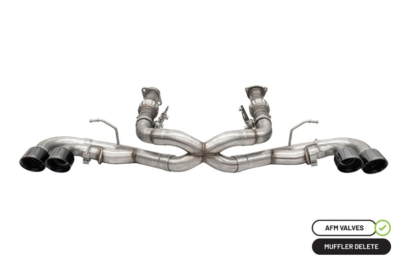 Corsa 21102BLK Cat-Back 3.0" Dual Rear Quad 4.5" Corvette C8 20-22