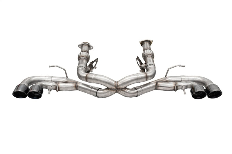 Corsa 21104BLK Cat-Back 3.0" Dual Rear Quad 4.5" Corvette C8 20-22