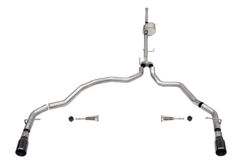 Corsa 21152BLK Cat-Back 3.0" Dual Rear Single 4.0" F150 5.0 21-23