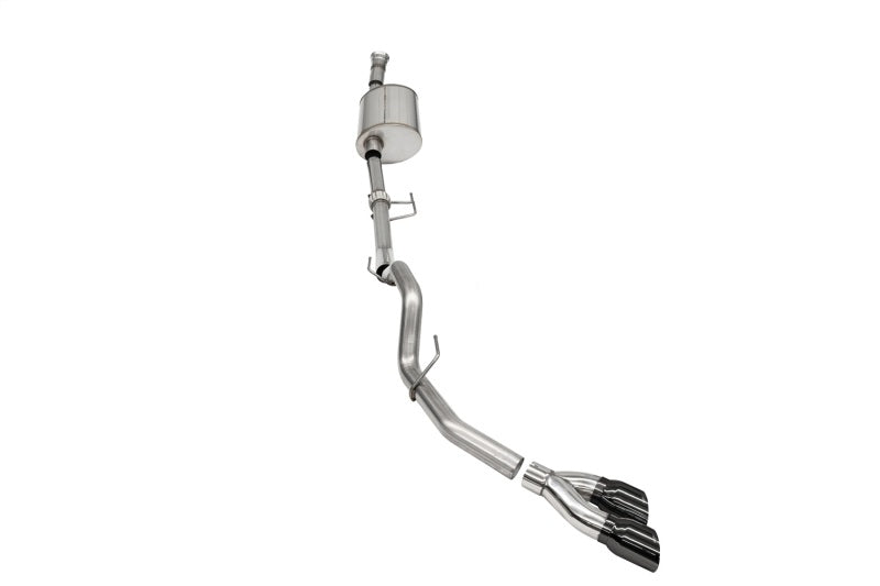 Corsa 21166BLK Cat-Back 3.0" Single Side Twin 4.0" F150 3.5 21-23