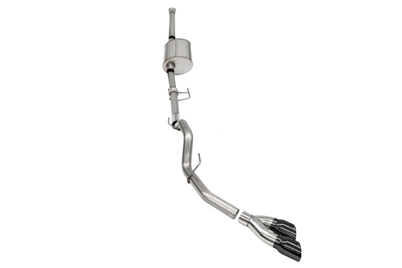 Corsa 21169BLK Cat-Back 3.0" Single Side Twin 4.0" F150 3.5 21-23