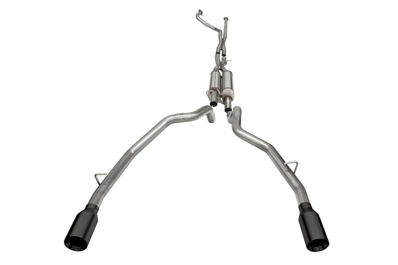 Corsa 21189BPC Cat-Back 3.0" Dual Rear Single 5.0" Ram TRX 6.2 21-23