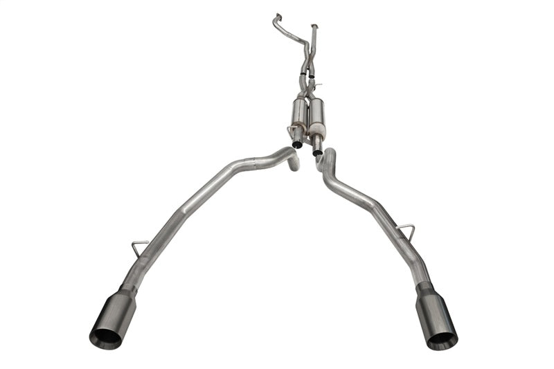 Corsa 21189GNM Cat-Back 3.0" Dual Rear Single 5.0" Ram TRX 6.2 21-23