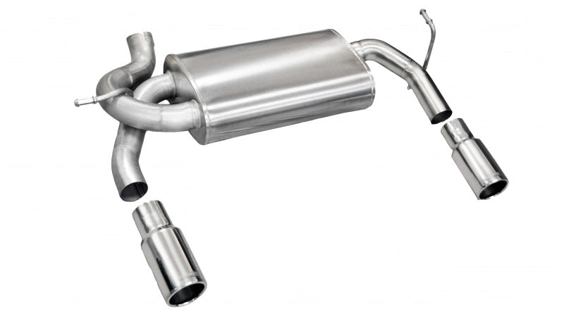 Corsa 24412 Axle-Back 2.5" Dual Rear Single 3.5" Wrangler 07-18