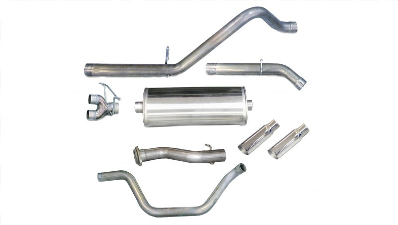 Corsa 24519 Cat-Back 3.0" Dual Rear Single 4.0" Silverado 6.2 2010