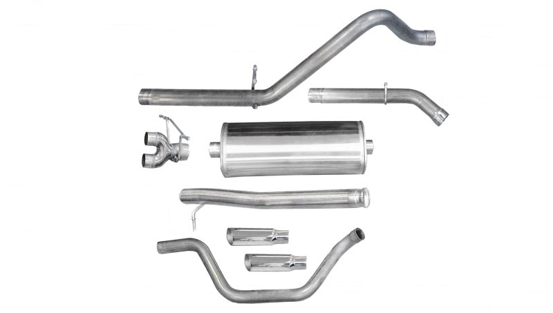 Corsa 24903 Cat-Back 3" Dual Rear Single 4" Silverado V8 09-13