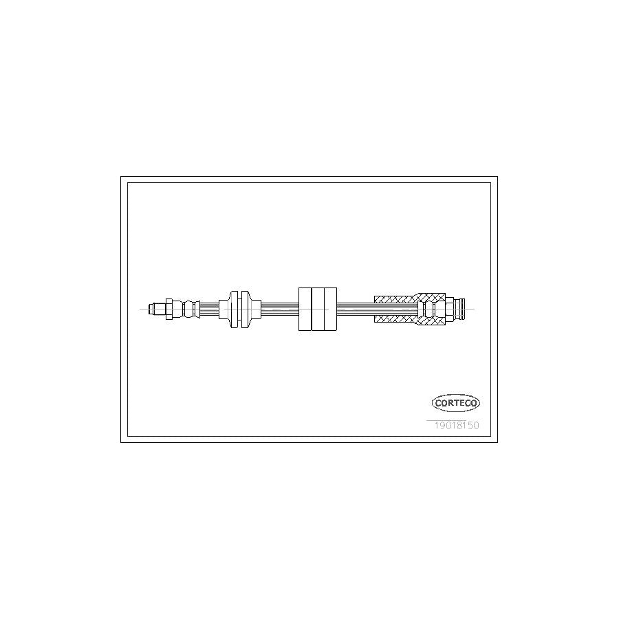 Corteco 19018150 Brake Hose for Fiat Cinquecento (170)