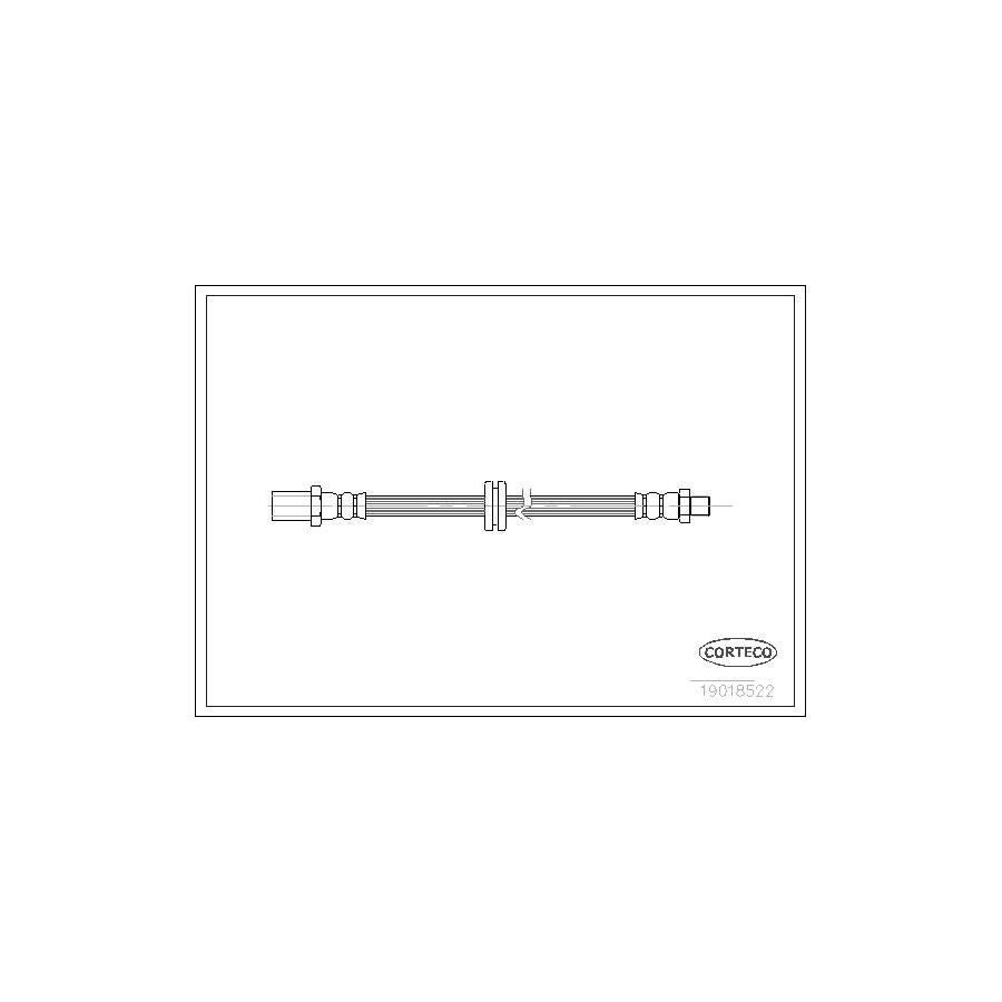 Corteco 19018522 Brake Hose for Lada Samara