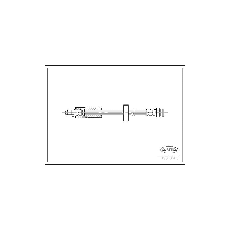 Corteco 19018663 Brake Hose for Peugeot 309