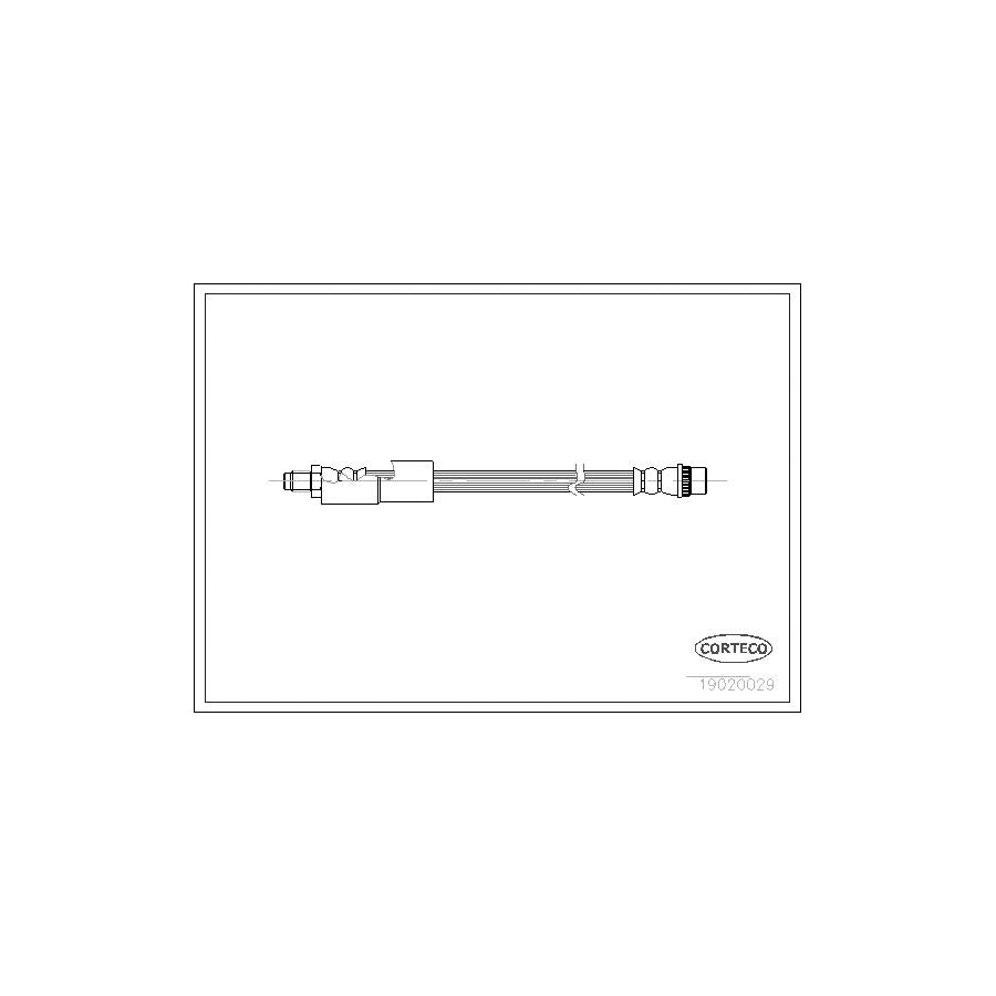 Corteco 19020029 Brake Hose for Renault 25