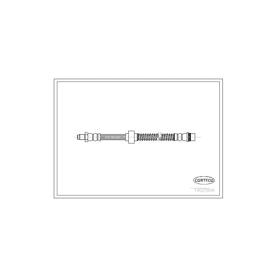 Corteco 19025691 Brake Hose for Citroen Xantia