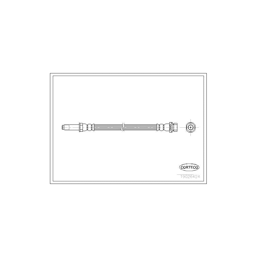 Corteco 19026424 Brake Hose for Ford Mondeo