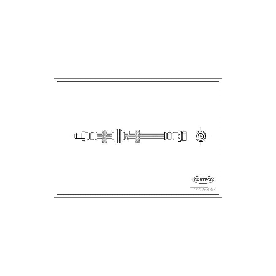 Corteco 19026460 Brake Hose for Ford Mondeo