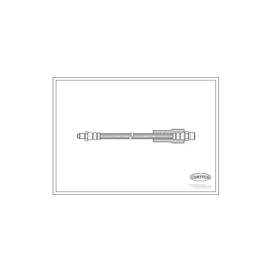 Corteco 19026692 Brake Hose for BMW 3 Series