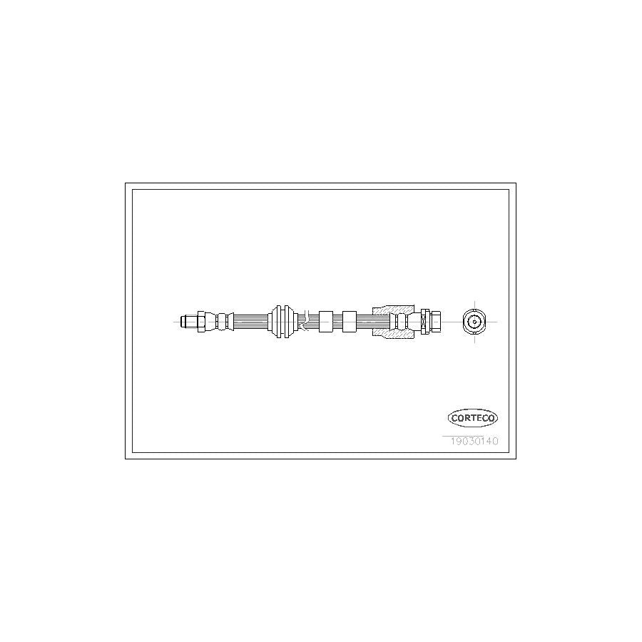 Corteco 19030140 Brake Hose for Ford Mondeo