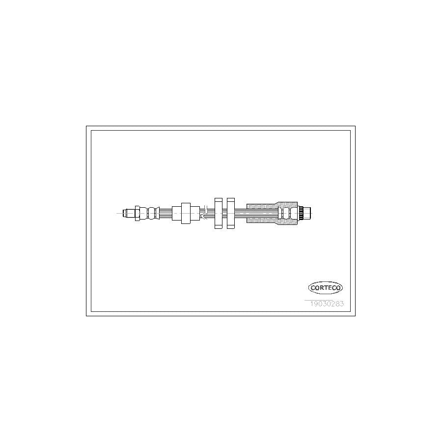 Corteco 19030283 Brake Hose for Peugeot 607 Saloon