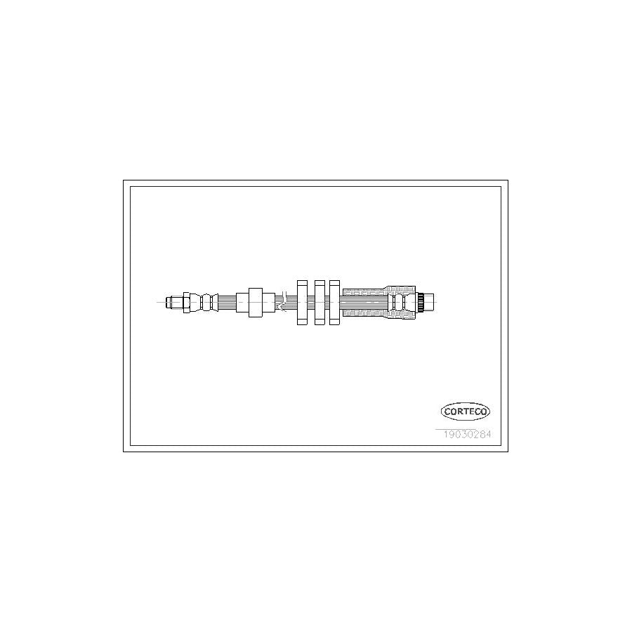Corteco 19030284 Brake Hose for Peugeot 406