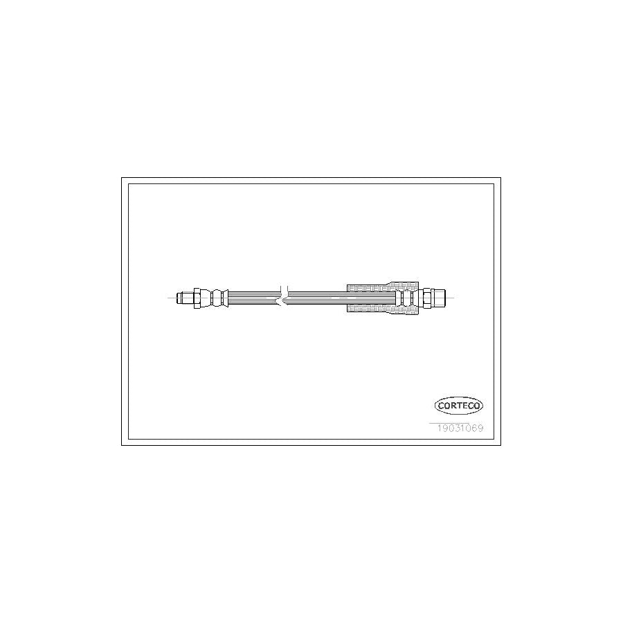 Corteco 19031069 Brake Hose for Audi A8 D2 (4D2, 4D8)