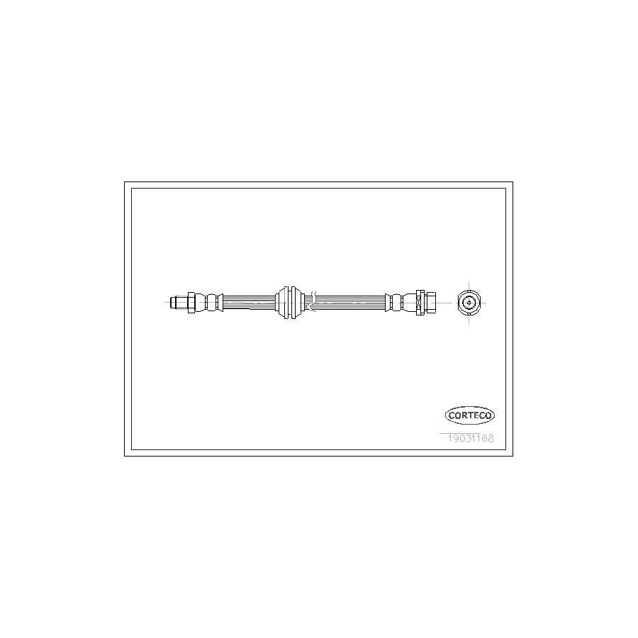 Corteco 19031168 Brake Hose for Ford Focus