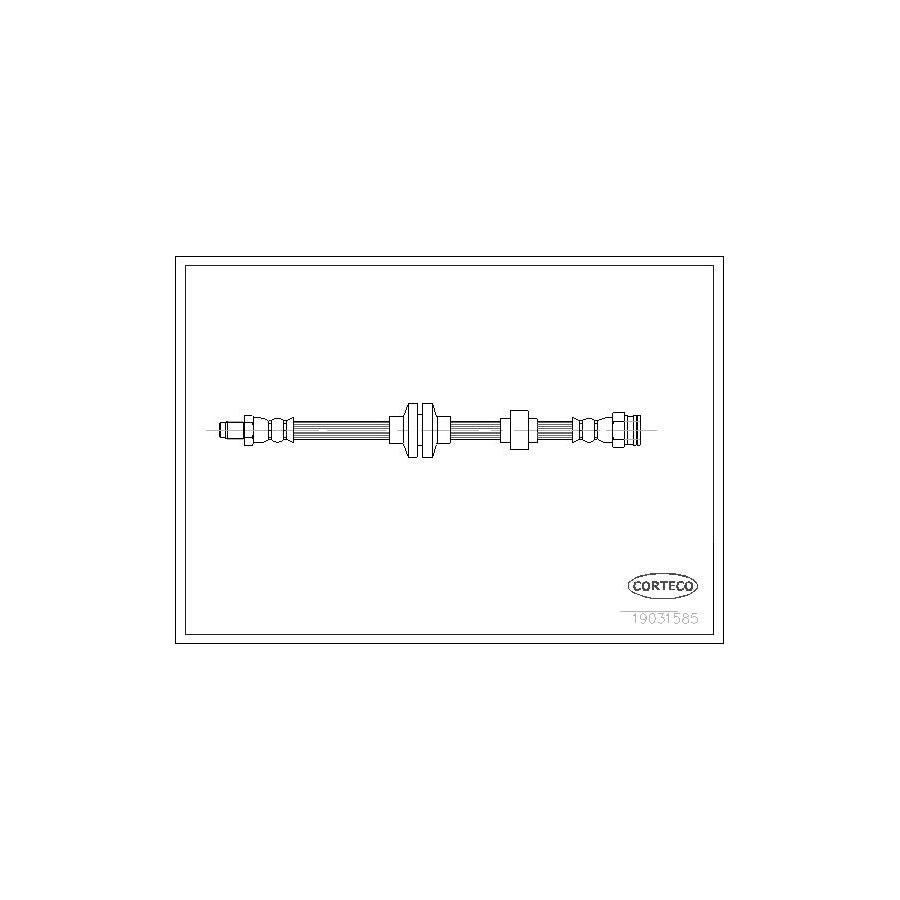 Corteco 19031585 Brake Hose for Alfa Romeo 166 (936)