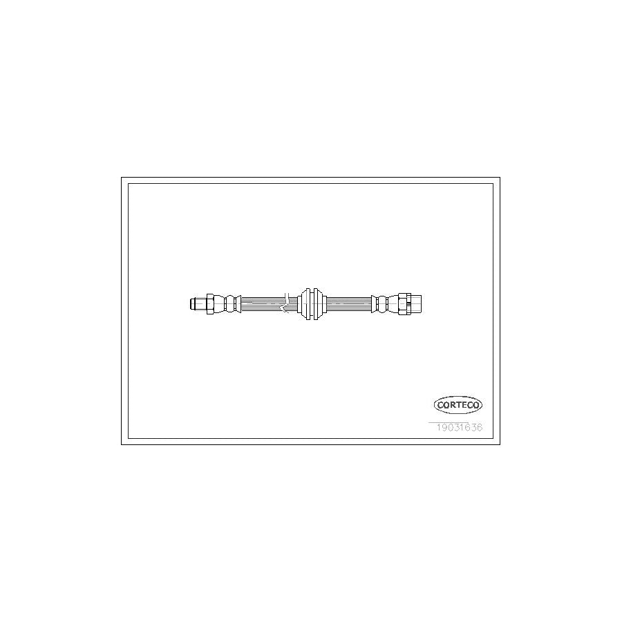 Corteco 19031636 Brake Hose for BMW 7 (E65, E66, E67)