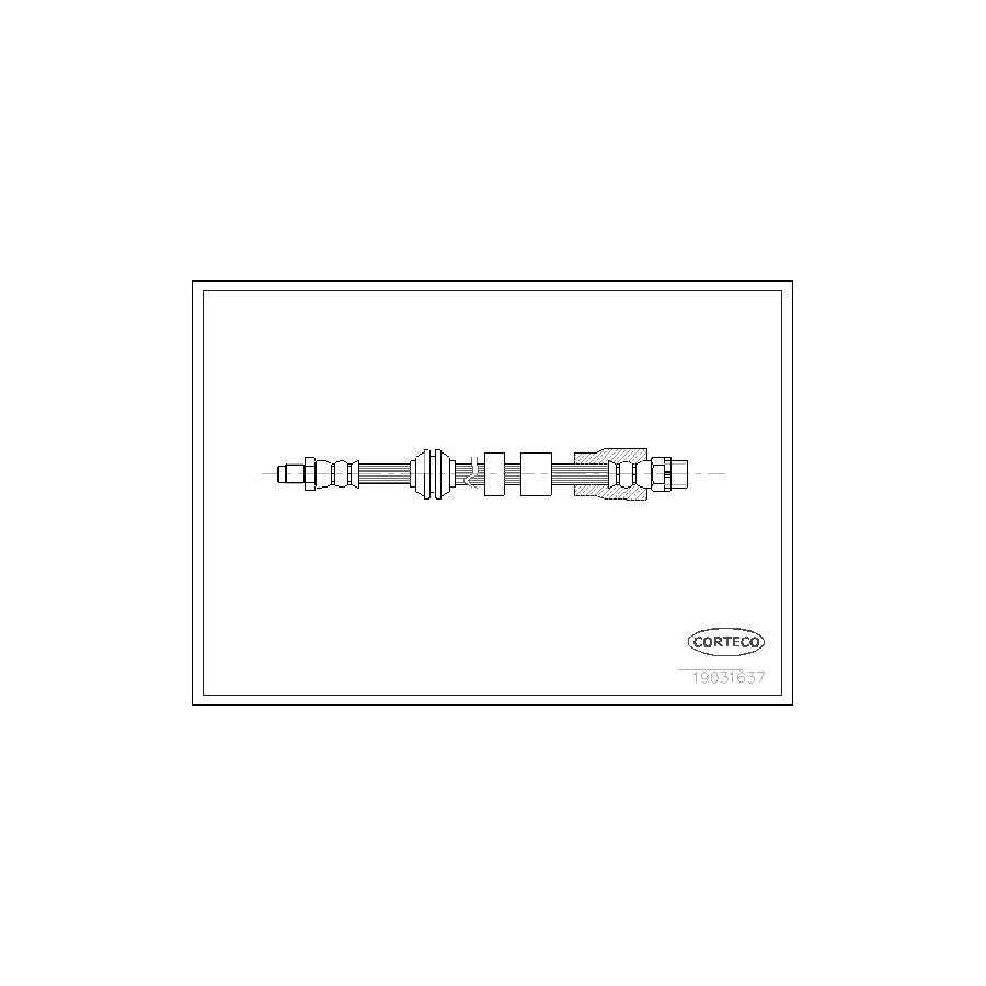 Corteco 19031637 Brake Hose for BMW 5 Series