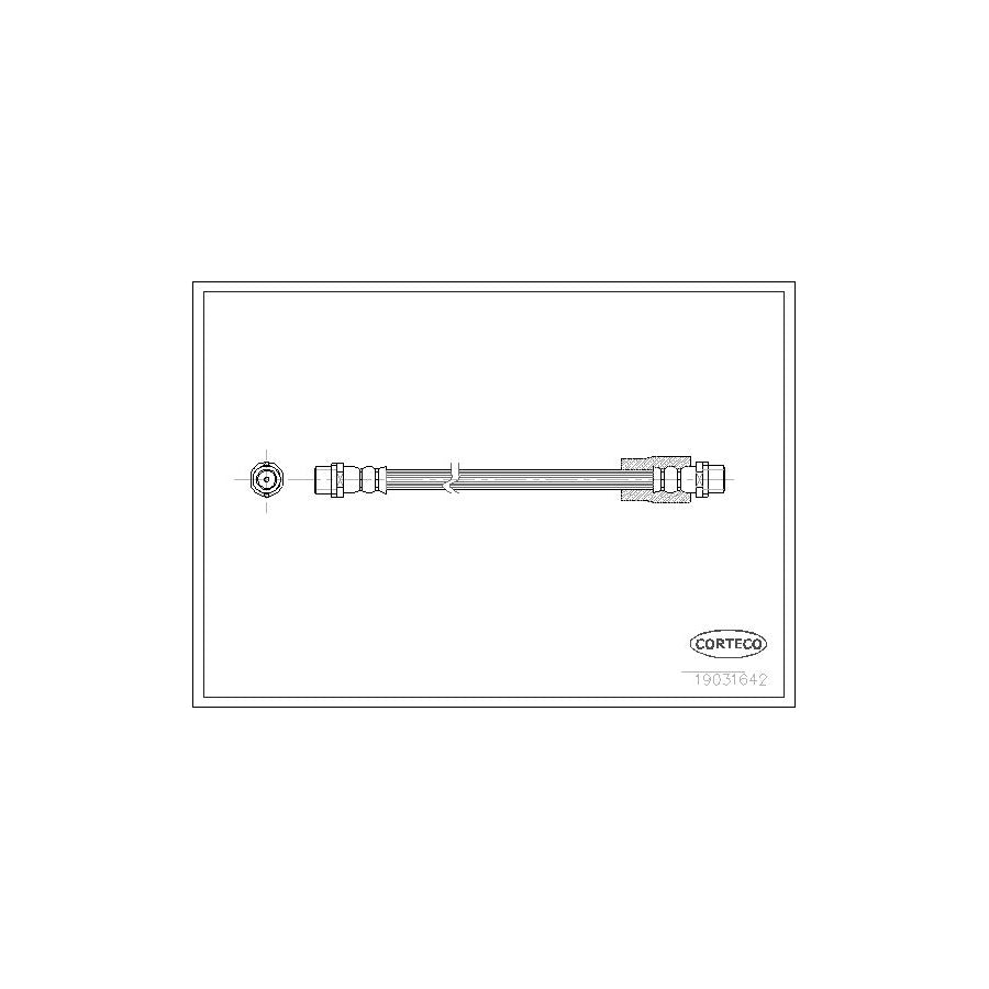 Corteco 19031642 Brake Hose for Audi A4