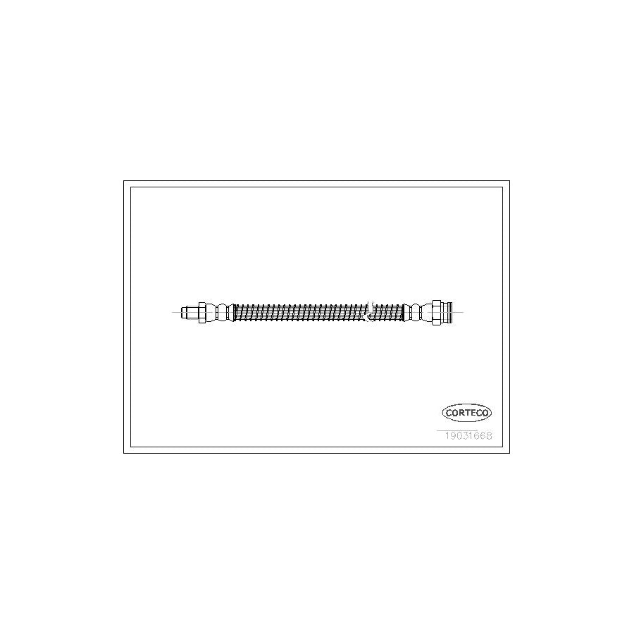 Corteco 19031668 Brake Hose for Peugeot 306
