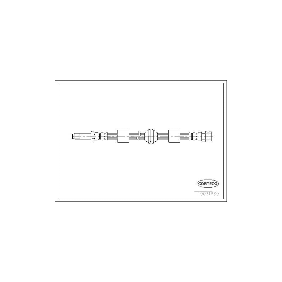 Corteco 19031689 Brake Hose for Ford Galaxy Mk1 (Wgr) Mpv