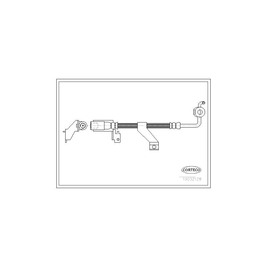 Corteco 19032128 Brake Hose for Ford Escort