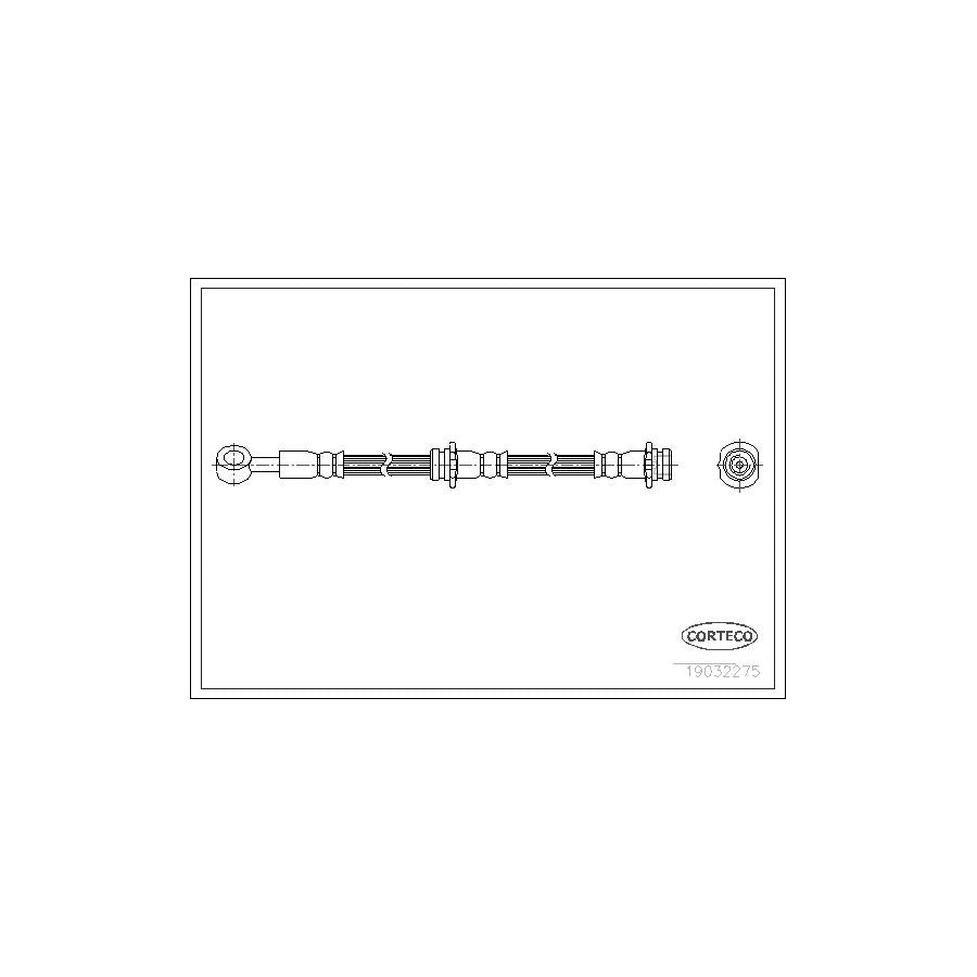 Corteco 19032275 Brake Hose for Nissan Primera