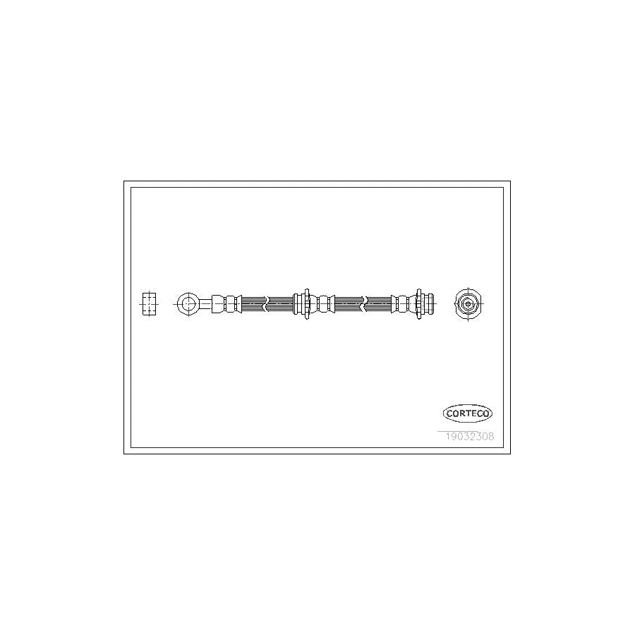Corteco 19032308 Brake Hose for Nissan Almera I Saloon (N15)
