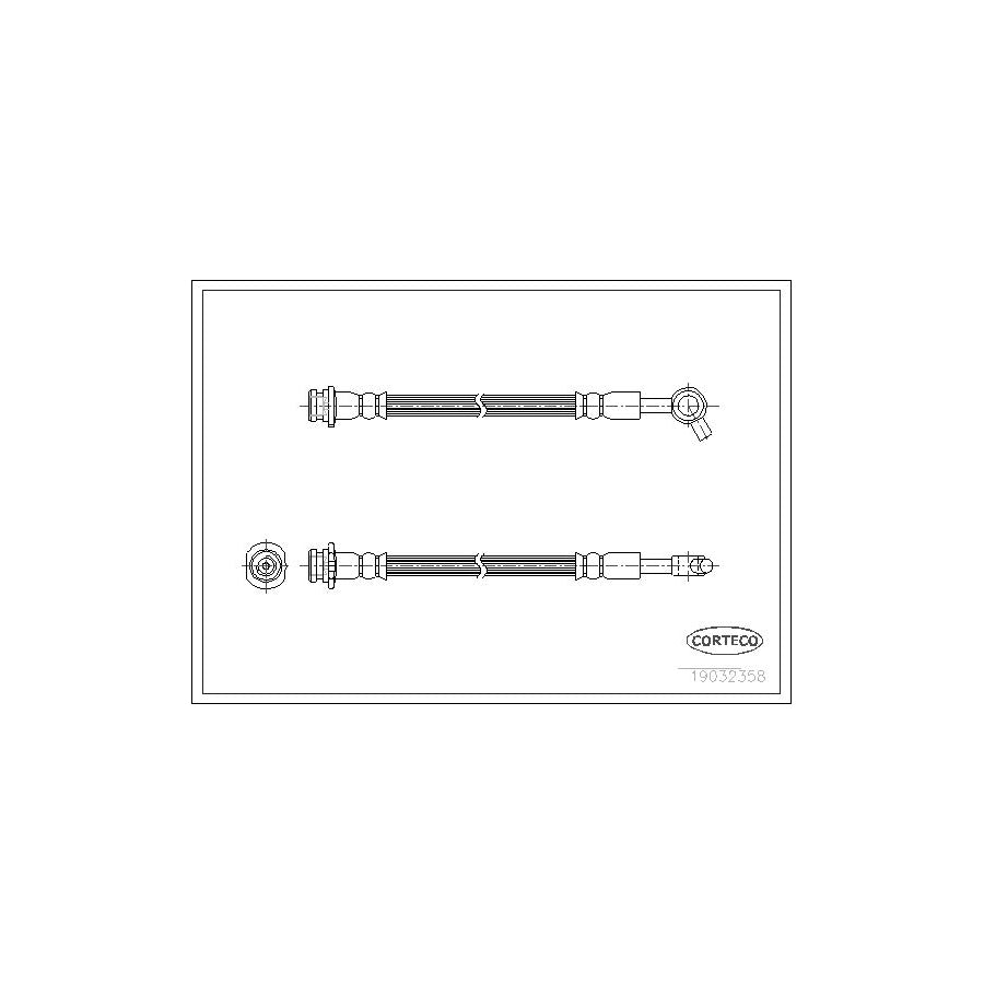 Corteco 19032358 Brake Hose for Nissan Patrol