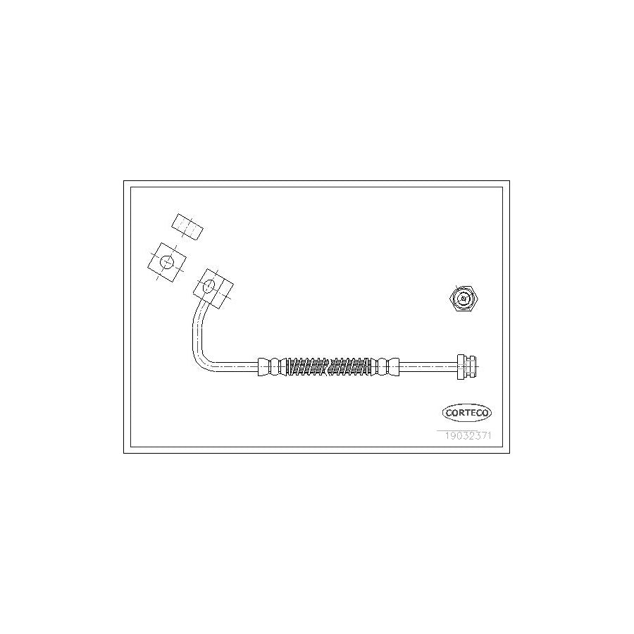 Corteco 19032371 Brake Hose
