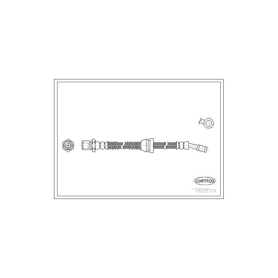 Corteco 19032374 Brake Hose for Daewoo Leganza