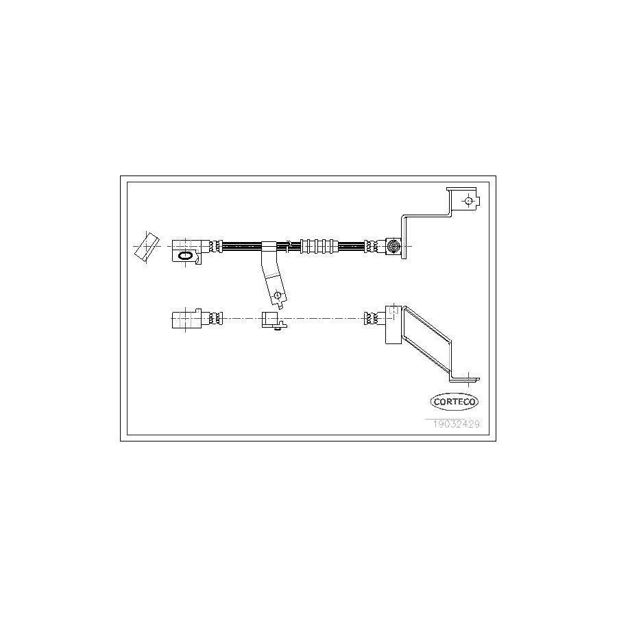 Corteco 19032429 Brake Hose for Chrysler Voyager / Grand Voyager III (Gs)
