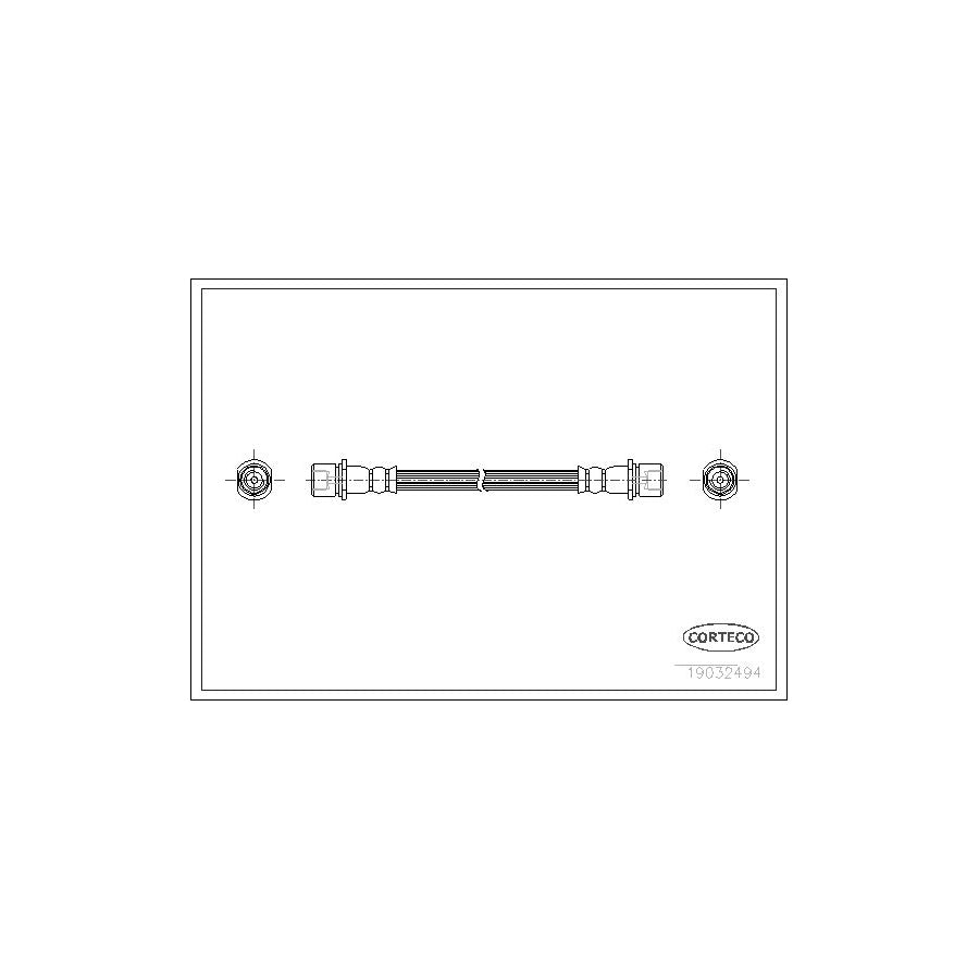 Corteco 19032494 Brake Hose for Subaru Forester I (Sf)