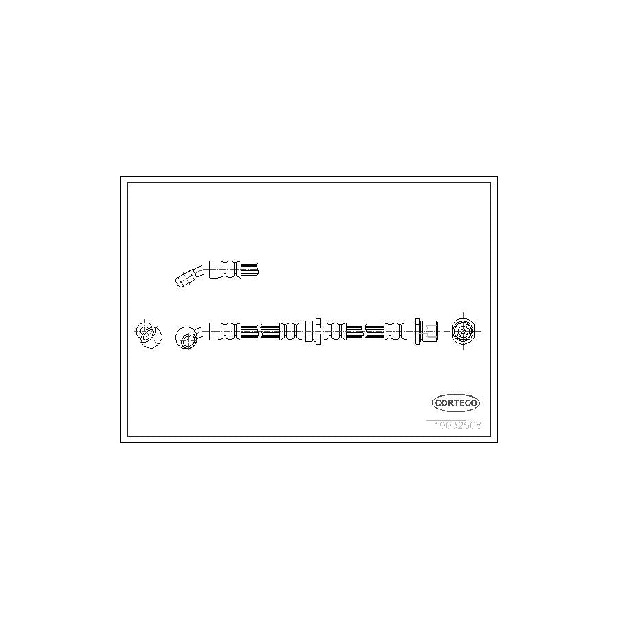 Corteco 19032508 Brake Hose for Subaru Forester I (Sf)