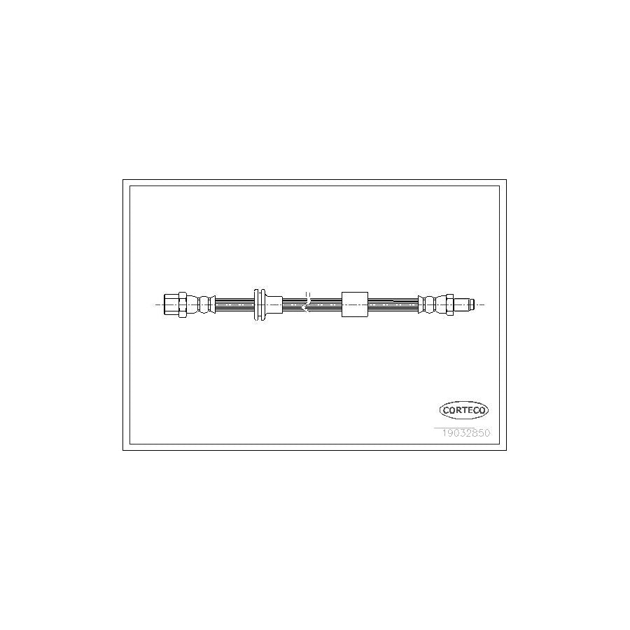 Corteco 19032850 Brake Hose Suitable for Mercedes-Benz S-Class