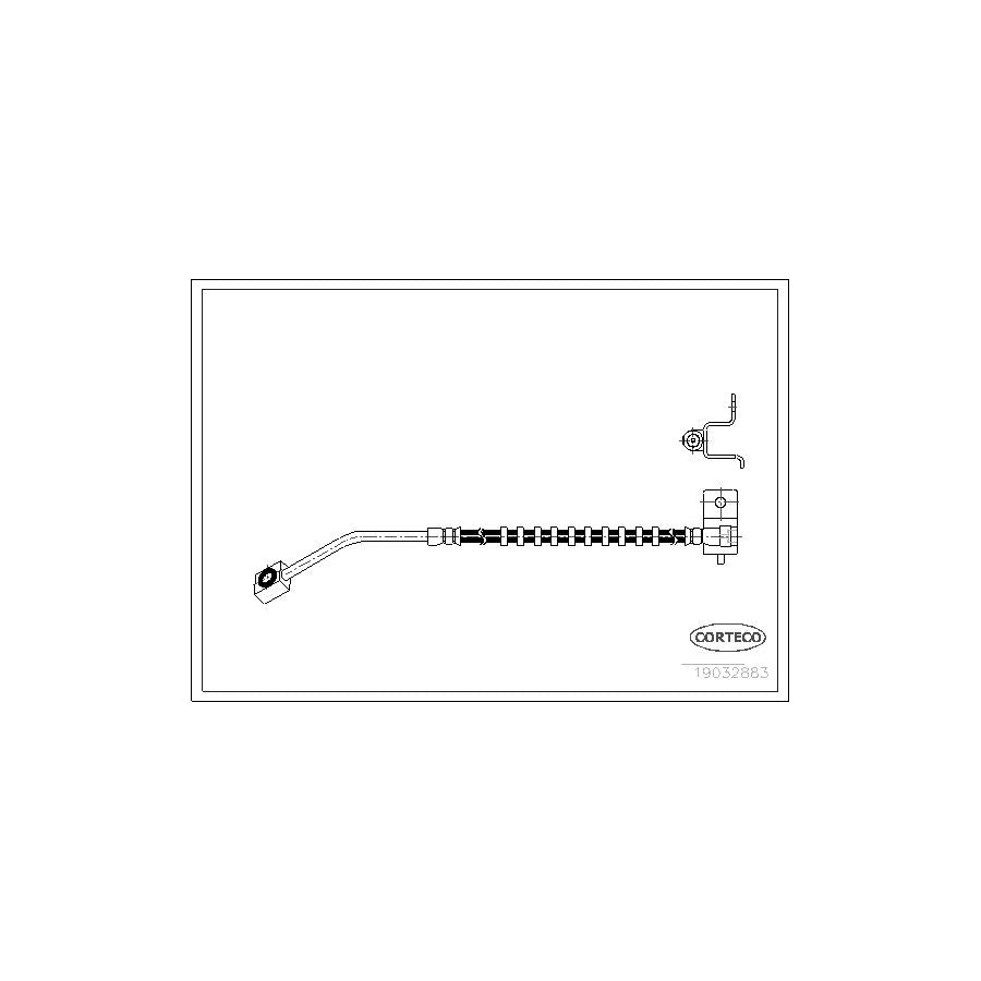 Corteco 19032883 Brake Hose for Chrysler Pt Cruiser Estate
