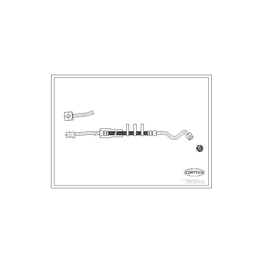 Corteco 19032972 Brake Hose for Ford USA Explorer Mk1 (Un46)